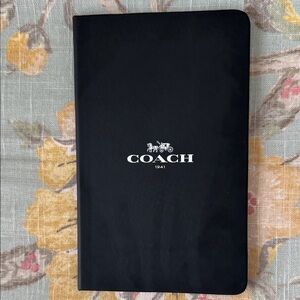 Coach Black Journal with Logo NWOT
